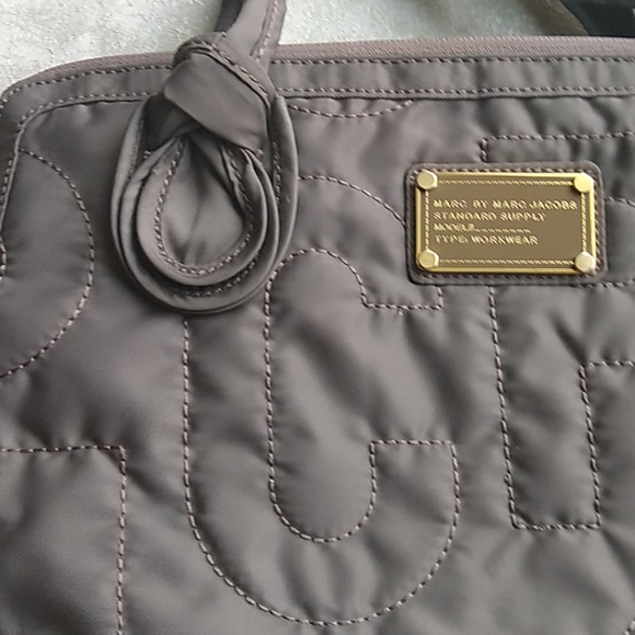 Marc by Marc Jacobs Workwear Taupe Laptop Bag - Picture 3 of 12